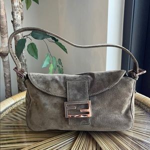 Authentic fendi baguette shoulder bag